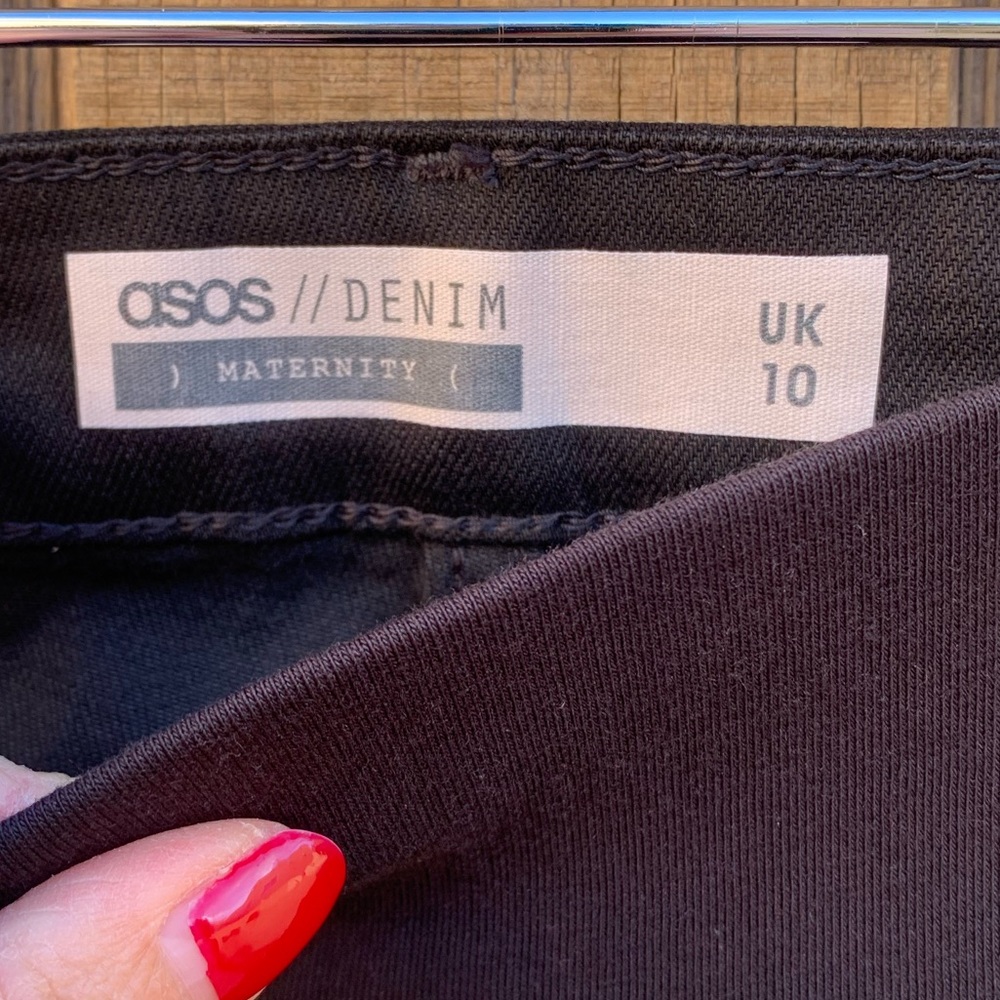NWOTS ASOS Maternity Black Jeans - Picture 12 of 14